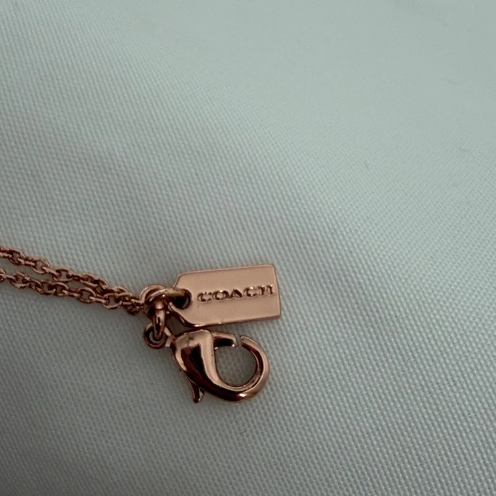Coach Rose Gold Logo Bracelet